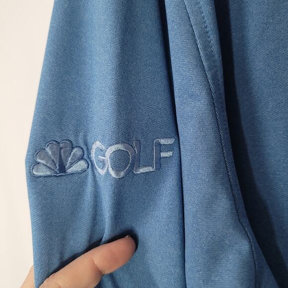 Peter Millar- Perth Melange Performance Quarter Zip- NBC Gold- size Medium - Picture 5 of 8